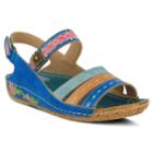 L'artiste By Spring Step Kerry Women's Sandals, Size: 41, Turquoise/blue (turq/aqua)