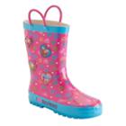 Girls 4-16 Shopkins D'lish Donut, Apple Blossom & Cupcake Chic Rain Boots, Girl's, Size: 12, Blue
