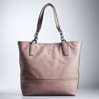 Simply Vera Vera Wang Catherine Tote, Women's, Med Brown