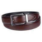 Men's Croft & Barrow&reg; Reversible Feather-edge Stretch Dress Belt, Size: Medium, Dark Brown