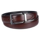 Men's Croft & Barrow&reg; Reversible Feather-edge Stretch Dress Belt, Size: Medium, Dark Brown