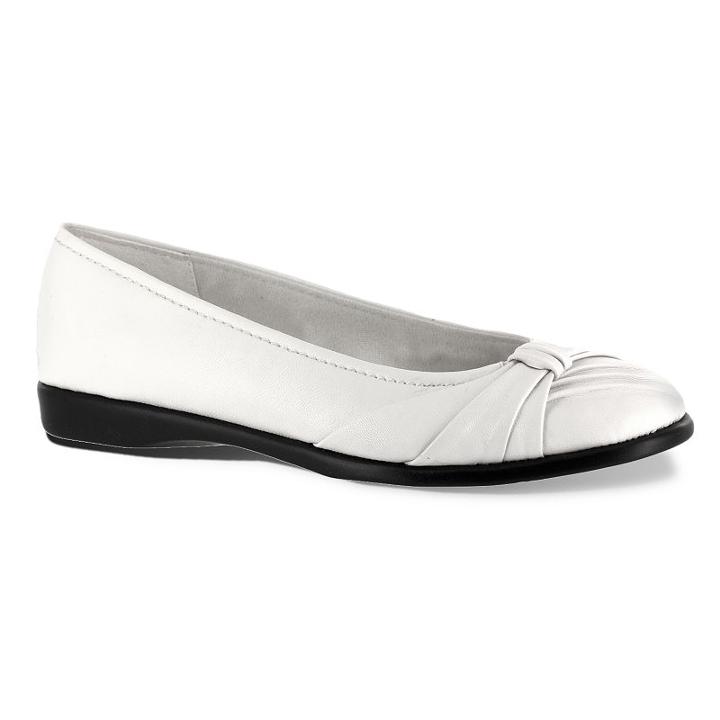 Easy Street Giddy Women's Flats, Size: Medium (7), White