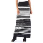 Women's Ab Studio Striped Maxi Skirt, Size: Small, Ovrfl Oth