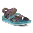 L'artiste By Spring Step Sumacah Women's Sandals, Size: 36, Turquoise/blue (turq/aqua)