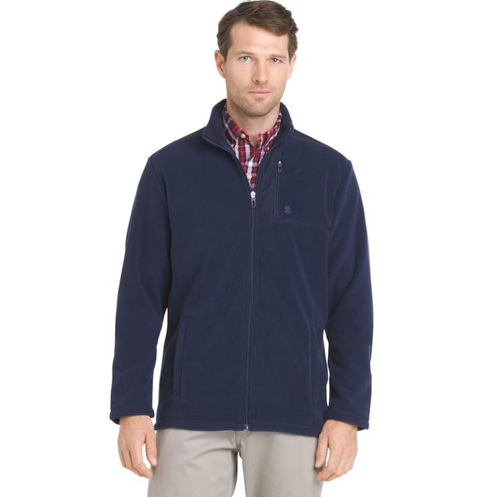 Men's Izod Latitude Polar Performance Jacket, Size: Xl, Dark Blue