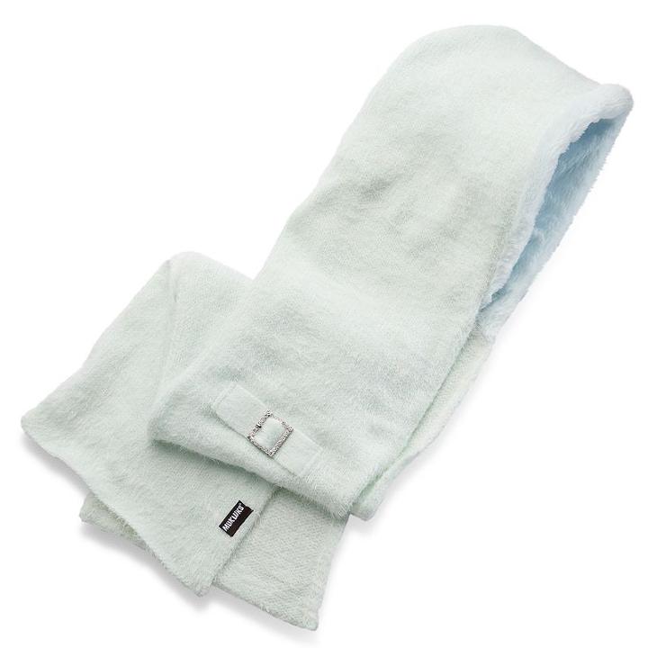 Muk Luks Eyelash Hooded Scarf, Women's, Green Oth