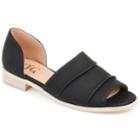 Journee Collection Helena Women's D'orsay Flats, Size: 9, Black