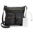 Stone & Co. Plugged In Phone Charging Utility Crossbody Bag, Women's, Black