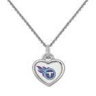 Tennessee Titans Heart Pendant Necklace, Women's, Size: 18, Multicolor