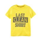 Boys 4-8 Carter's Last Clean Shirt Graphic Tee, Size: 7, Yellow