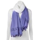 Love This Life Dip-dyed Oblong Scarf, Women's, Med Purple
