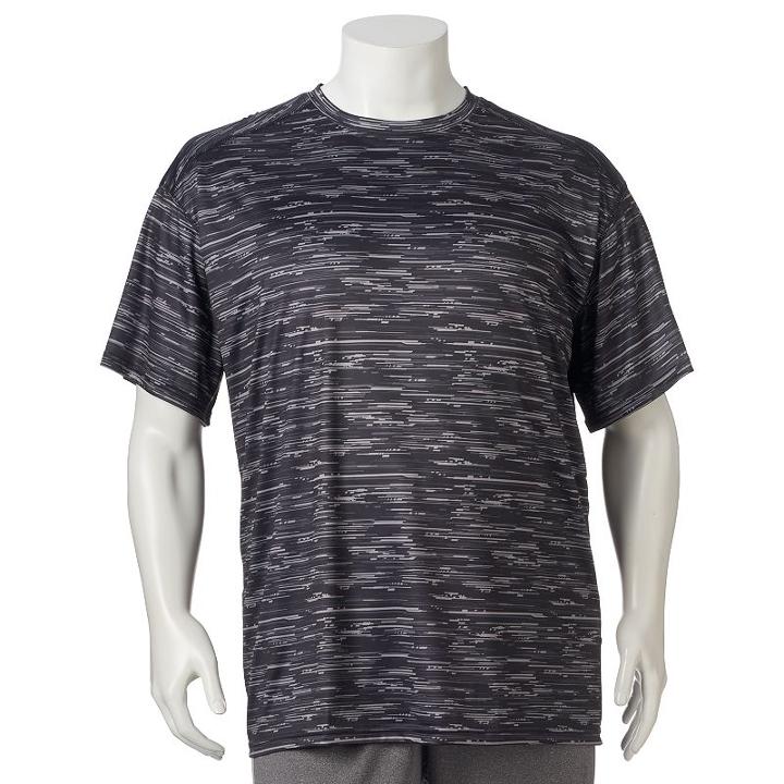 Big & Tall Russell Sublimated Dri-power Performance Tee, Men's, Size: Xxl Tall, Dark Grey