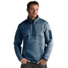 Men's Antigua Fortune Classic-fit Half-zip Pullover Sweater, Size: 3xl, Blue (navy)