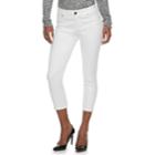 Women's Juicy Couture Flaunt It Seamless Capri Skinny Jeans, Size: 16, White