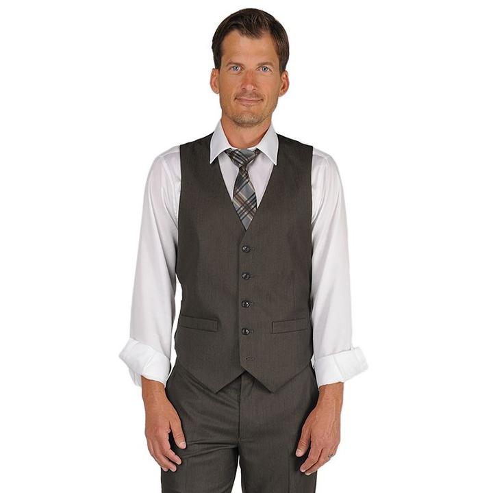 Men's Billy London Slim-fit Vest, Size: Large, Med Brown