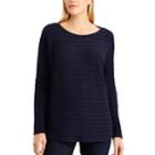 Women's Chaps Cable-knit Dolman Sweater, Size: Small, Blue