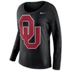 Nike, Women's Oklahoma Sooners Tailgate Long-sleeve Top, Size: Small, Black