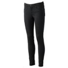 Juniors' Unionbay Uniform Skinny Pants, Girl's, Size: 5, Black