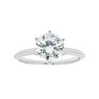 14k White Gold 1 1/2 Carat T.w. Lab-created Moissanite Engagement Ring, Women's, Size: 6