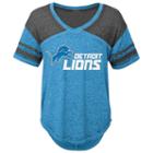 Juniors' Detroit Lions Football Tee, Women's, Size: Medium, Blue Other