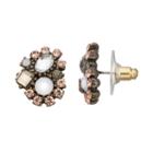 Lc Lauren Conrad Peach Cluster Earrings, Women's, Light Pink