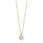Lc Lauren Conrad Pink Stone Pendant Necklace, Women's