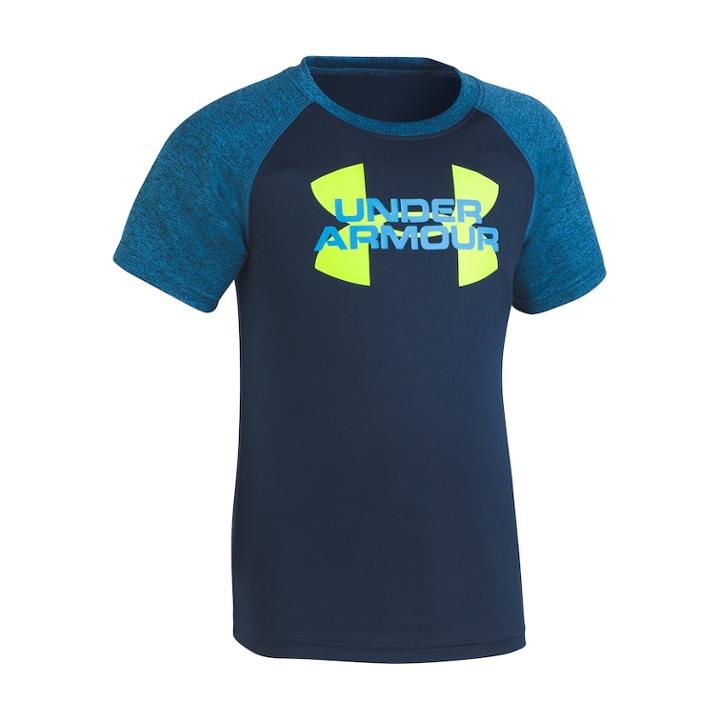 Boys 4-7 Under Armour Logo Raglan Graphic Tee, Size: 7, Blue (navy)