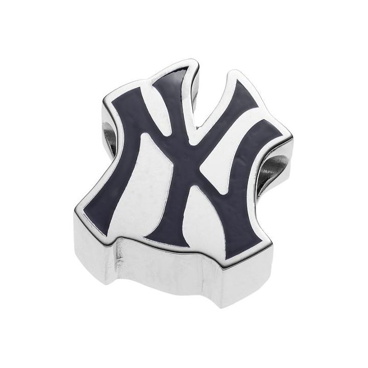 Logoart Sterling Silver New York Yankees Bead, Women's, Multicolor