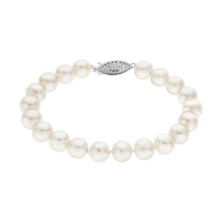 Pearlustre By Imperial 8-8.5 Mm Freshwater Cultured Pearl Bracelet - 8 In, Women's, Size: 8, White