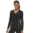 Women's Fila Sport&reg; Essential V-neck Long Sleeve Tee, Size: Medium, Oxford
