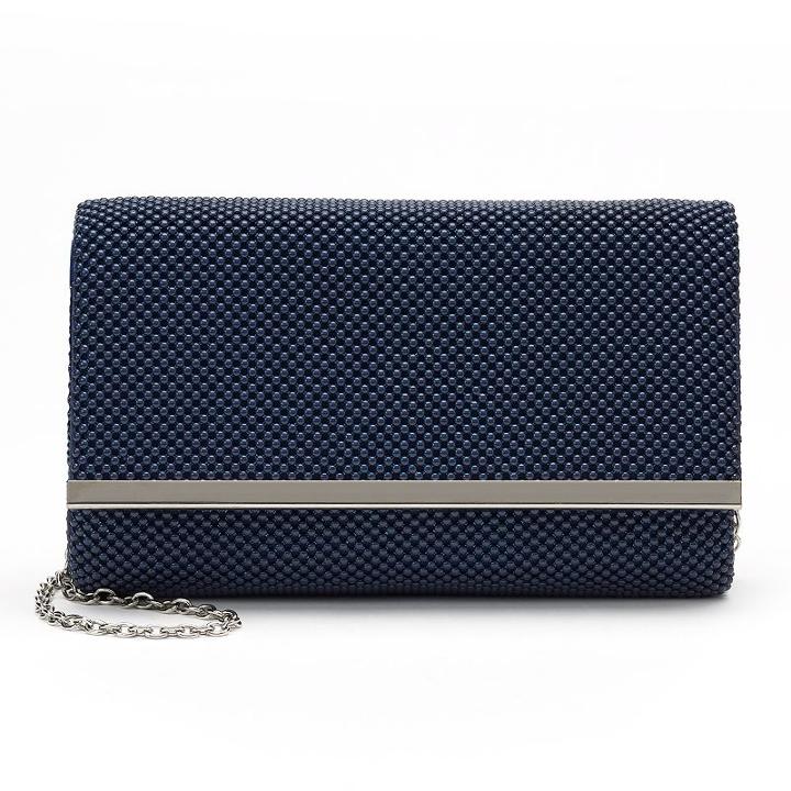 Lenore By La Regale Ball Mesh Crossbody Bag, Women's, Blue (navy)