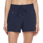 Women's Tek Gear&reg; Woven Utility Shorts, Size: Small, Dark Blue