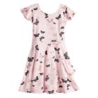 Girls 4-12 Sonoma Goods For Life&trade; Butterfly Faux-wrap Dress, Size: 5, Light Pink