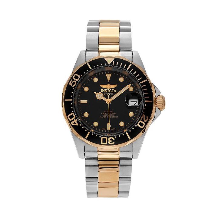 Invicta Men's Pro Diver Two Tone Stainless Steel Automatic Watch - Kh-in-8927, Multicolor