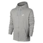 Men's Nike Full-zip Jersey Hoodie, Size: Xl, Grey