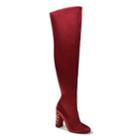 American Glamour By Badgley Mischka Addison Women's Over-the-knee Boots, Size: Medium (8.5), Brt Red