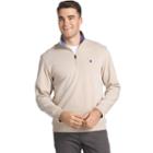 Men's Izod Advantage Regular-fit Performance Quarter-zip Fleece Pullover, Size: Small, Med Beige