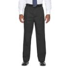 Big & Tall Croft & Barrow&reg; Classic-fit Easy-care Stretch Pleated Pants, Men's, Size: 52x32, Black