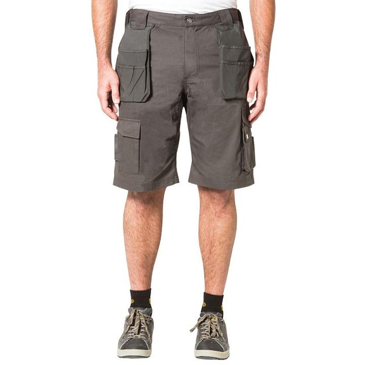 Caterpillar Workwear Cargo Shorts - Men, Size: 34, Grey