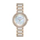 Citizen Eco-drive Women's Paradex Crystal Two Tone Stainless Steel Watch - Em0483-89d, Multicolor