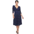 Women's Chaya Lace Overlay Fit & Flare Dress, Size: 8, Blue (navy)