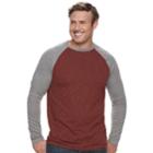 Big & Tall Urban Pipeline&reg; Awesomely Soft Ultimate Regular-fit Raglan Tee, Men's, Size: 3xl Tall, Drk Orange