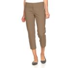 Women's Apt. 9&reg; Torie Modern Fit Capri Dress Pants, Size: 0, Brown