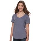 Juniors' Grayson Threads V-neck Pocket Tee, Teens, Size: Small, Blue (navy)
