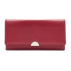 Apt. 9&reg; Lambskin Leather Rfid-blocking Full Clutch, Women's, Red