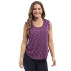 Women's Marika Maebry Mesh Back Tank, Size: Large, Drk Purple