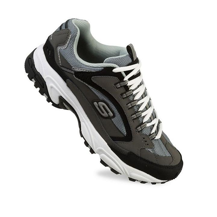 Skechers Stamina Cutback Men's Shoes, Size: 10.5 Wide, Dark Grey