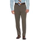 Big & Tall Chaps Classic-fit Performance Flat-front Dress Pants, Men's, Size: 34x38, Lt Brown
