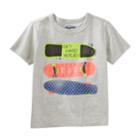 Boys 4-8 Oshkosh B'gosh&reg; Skate Boards Eat, Skate, Repeat Graphic Tee, Size: 4/5, Light Grey