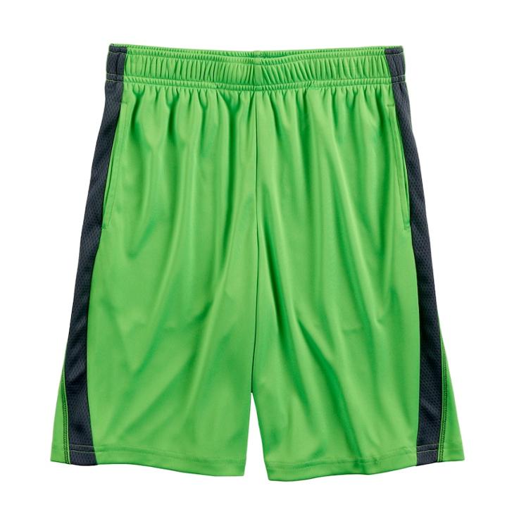 Husky Boys 8-20 Tek Gear&reg; Drytek Shorts, Size: L Husky, Brt Green